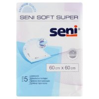 Seni Soft Super Wyrób medyczny podkłady higieniczne 60 cm x 60 cm 5 sztuk