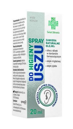 Spray do higieny uszu ŚWIAT ZDROWIA, 20 ml