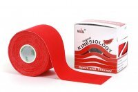 Taśma do tapingu NASARA Kinesiology Tape 5cm x 5m - czerwona