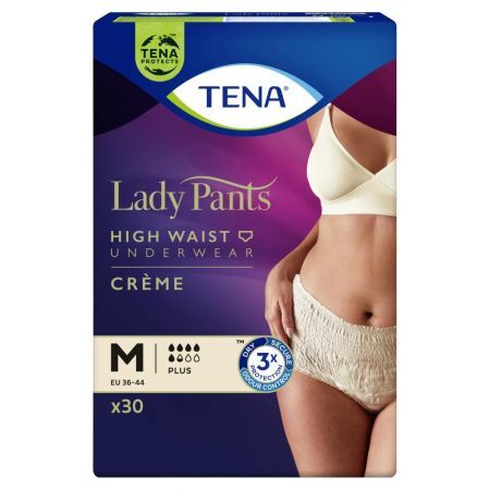 TENA Lady Pants Crème Plus Bielizna chłonna dla kobiet M 30 sztuk