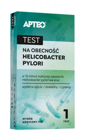 Test na obecność Helicobacter pylori we krwi APTEO, 1 szt.