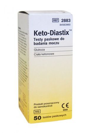 Test paskowy Keto-Diastix, 50 szt.