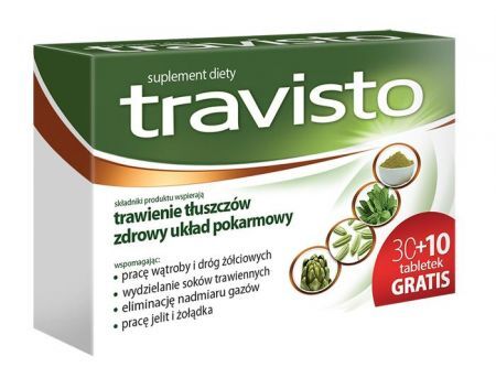 Travisto tabletki, 40 tbl (30+10 gratis)
