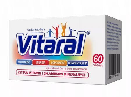 Vitaral tabletki drażowane (pojemnik), 60 tbl